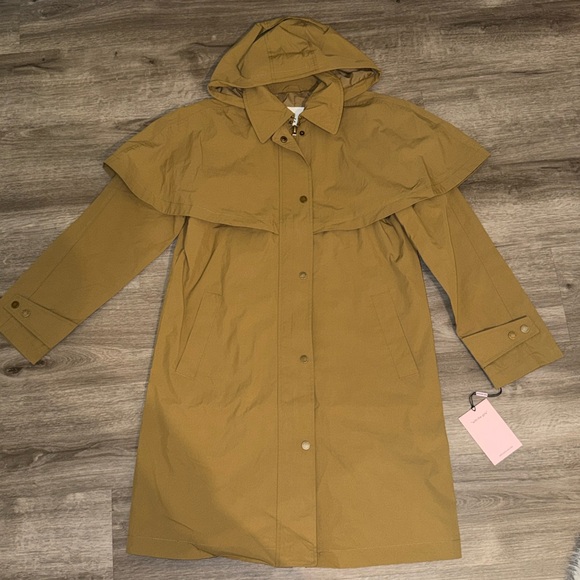 Avec Les Filles Hooded Cape Raincoat - Picture 6 of 16